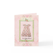For Her...baby shower invitation Greeting Cards
