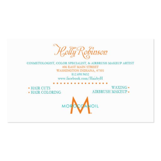 For Holly Business Cards (back side)