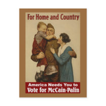 For Home and Country - Postcard