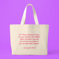 For I know the plans I have for you," declares ... bags