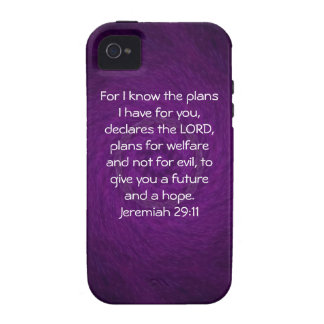For I know the plans I have . Jeremiah 29:11 Vibe iPhone 4 Cover