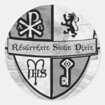For King and Country Black and White Logo Sticker