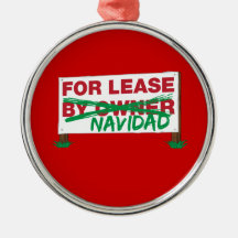 For Lease Navidad - Feliz Navidad Funny Christmas Christmas Ornaments