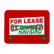 For Lease Navidad - Feliz Navidad Funny Christmas magnets