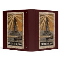 For Liberty's Sake Enlist In The Navy 3 Ring Binder