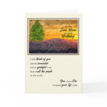 for Life Partner on Their Birthday Romantic Sunset Cards