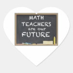 FOR MATH TEACHERS HEART STICKER