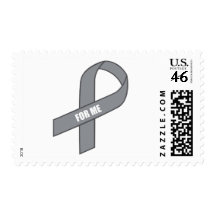 For Me (Gray / Silver Awareness Ribbon) Stamp