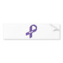 For Me (Purple Ribbon) Bumper Stickers