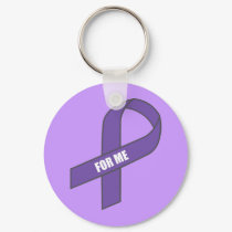 For Me (Purple Ribbon) keychains