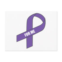 For Me (Purple Ribbon) Post Card