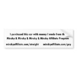 For Mirsky & Mirsky & Mirsky & Mirsky Affiliates Bumper Sticker