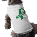 For My Aunt (Green Ribbon) Doggie T-shirt