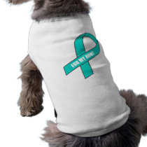 For My Aunt (Teal Ribbon) pet clothing