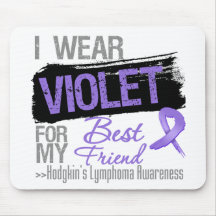 For My Best Friend - Hodgkins Lymphoma Ribbon Mousepad