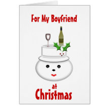 For My Boyfriend at Christmas Card