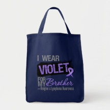 For My Brother - Hodgkins Lymphoma Ribbon Tote Bags