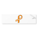 For My Brother (Orange Ribbon) Bumper Sticker