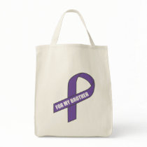 For My Brother (Purple Ribbon) Tote Bag