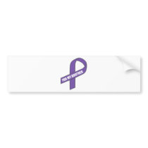 For My Brother (Purple Ribbon) Bumper Sticker