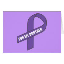 For My Brother (Purple Ribbon) Cards