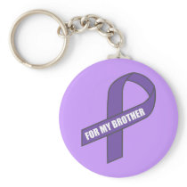 For My Brother (Purple Ribbon) Key Chains