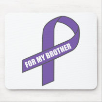 For My Brother (Purple Ribbon) Mouse Pads