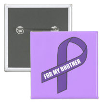 For My Brother (Purple Ribbon) Pin