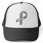 For My Dad (Gray / Silver Awareness Ribbon) Trucker Hats