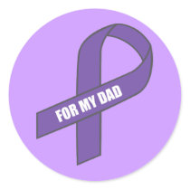 For My Dad (Purple Ribbon) Sticker
