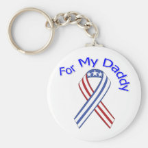 For My Daddy Military Patriotic Key Chain