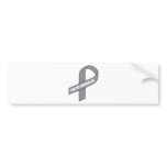 For My Daughter (Gray / Silver Awareness Ribbon) bumper stickers