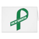 For My Daughter (Green Ribbon) Card