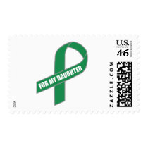 For My Daughter (Green Ribbon) Stamp
