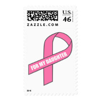 For My Daughter (Pink Ribbon) postage by HelpRaiseAwareness For My Daughter (Pink Ribbon) postage