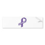 For My Daughter (Purple Ribbon) Bumper Sticker