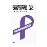 For My Daughter (Purple Ribbon) Stamp
