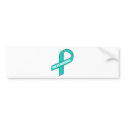 For My Daughter (Teal Ribbon) bumper stickers by HelpRaiseAwareness For My Daughter (Teal Ribbon) bumper stickers