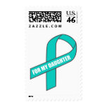 For My Daughter (Teal Ribbon) Stamp