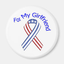 For My Girlfriend Military Patriotic Fridge Magnet