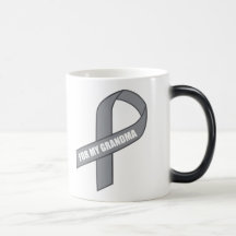 For My Grandma (Gray / Silver Awareness Ribbon) Mugs