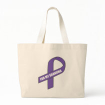 For My Grandma (Purple Ribbon) Canvas Bag