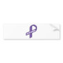 For My Grandma (Purple Ribbon) Bumper Stickers