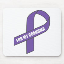 For My Grandma (Purple Ribbon) Mousepad