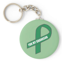 For My Grandson (Green Ribbon) Keychains