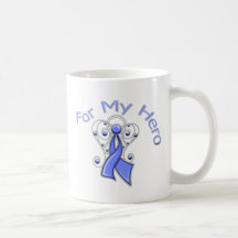 For My Hero Angel Ribbon Stomach Cancer Mug