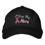 For My Hero - Breast Cancer Embroidered Hats