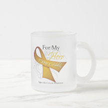 For My Hero I Wear a Ribbon Appendix Cancer Mugs