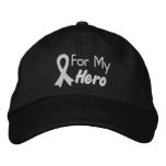 For My Hero - Lung Cancer Embroidered Baseball Cap
