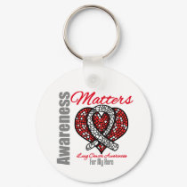 For My HERO - Lung Cancer keychains by giftsforawareness For My HERO - Lung Cancer keychains